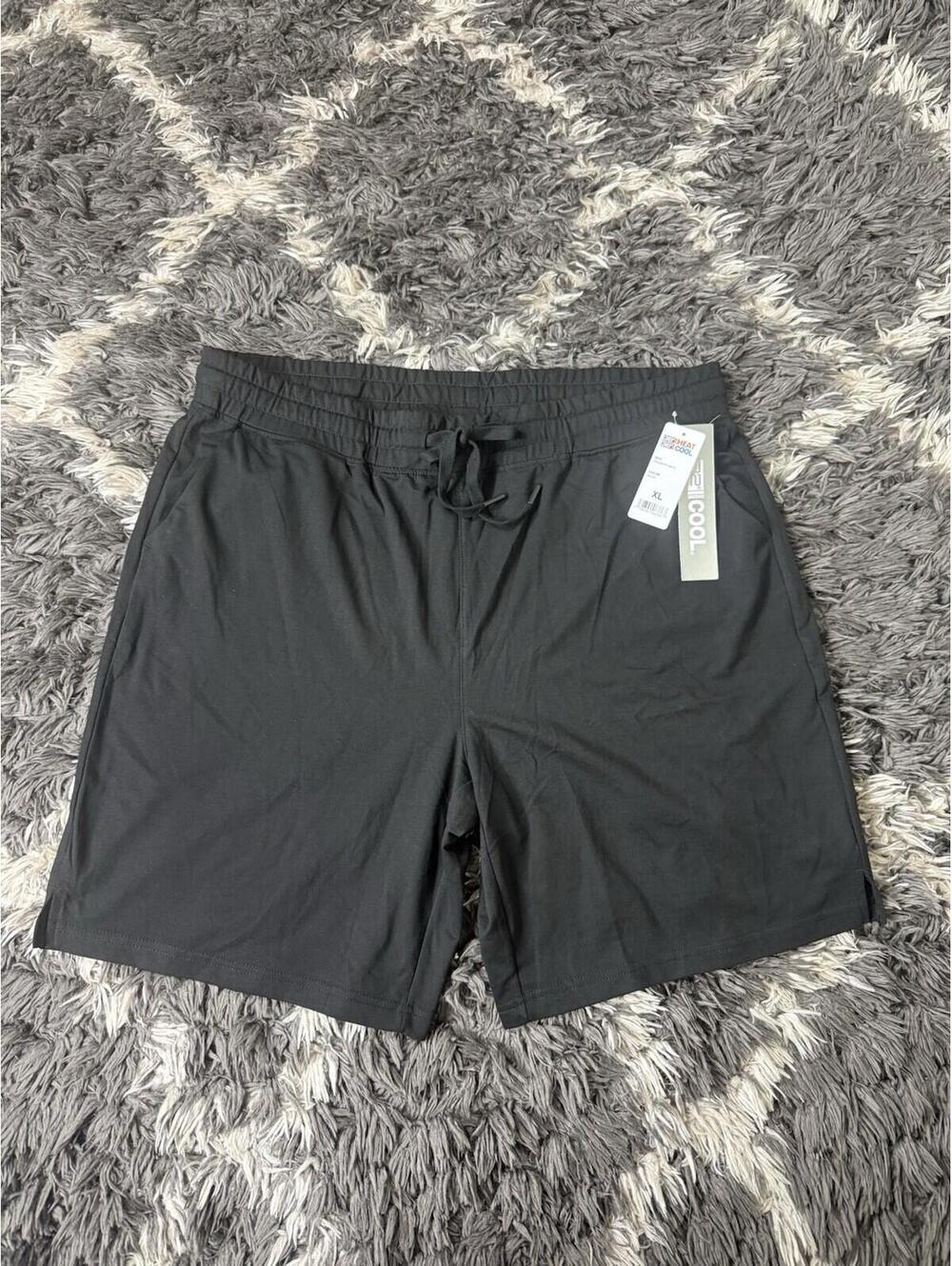 32 Degrees Cool Men's XL Black Shorts Woven Stretch Comfort Lounge NWT